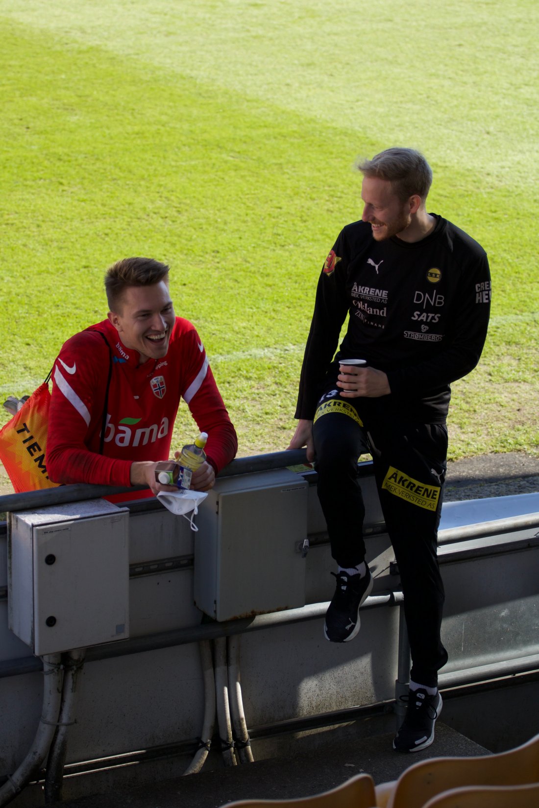 GAMLE LAGKAMERATER: Jacob Karlstrøm og Gjermund Åsen spilte sammen i Tromsø for noen år siden.