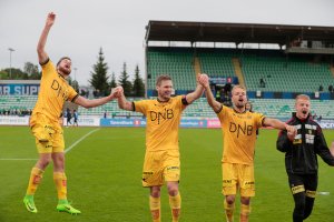 Jubel etter seier mot Stabæk