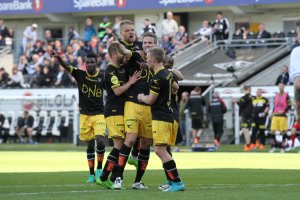 Jubel etter scoring mot Rosenborg