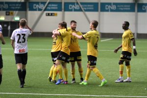 Jubel etter scoring mot Sogndal