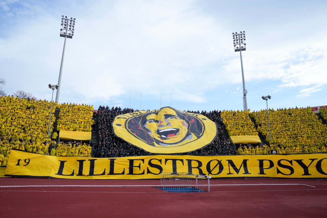 <strong>Enormt: </strong>Det Kanari-Fansen leverte på Bislett søndag står til terningkast seks.