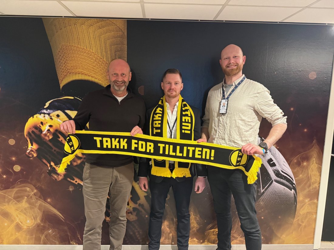 Daglig leder i LSK, Robert Lauritsen, her sammen med Daniel Myrvoll og Daniel Nyhoff i PSS