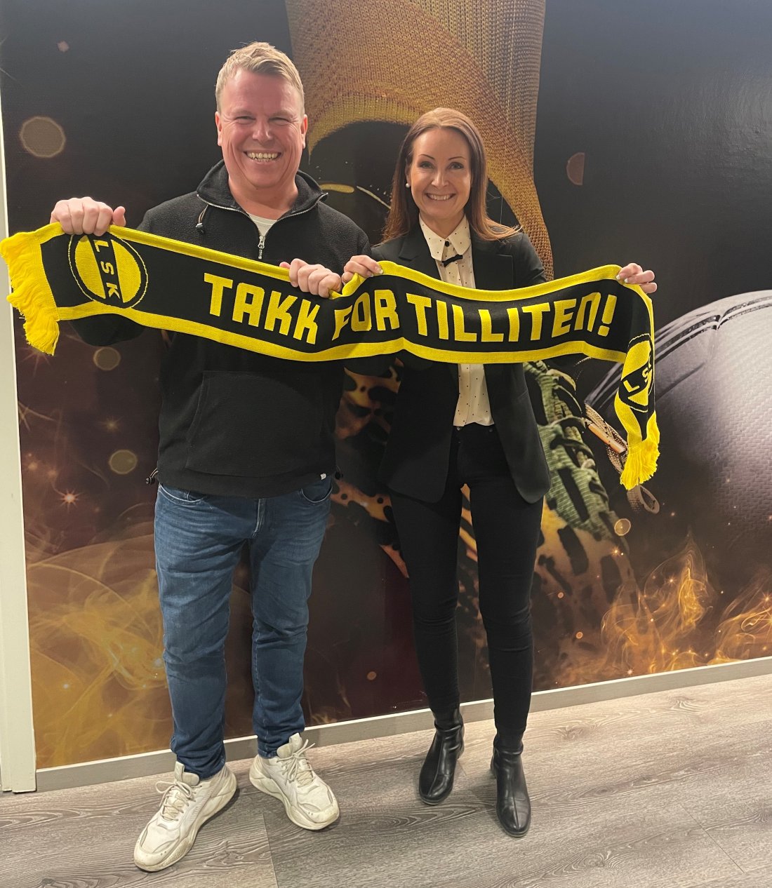 Morten Stokstad i Fuser Bar og Kari Herredsvela i LSK
