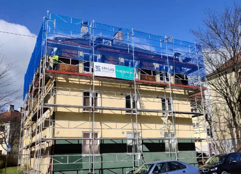 SPESIALIST: Stillas Spesialisten AS har mye virksomhet på Østlandet, men satser spesielt på Romerike.