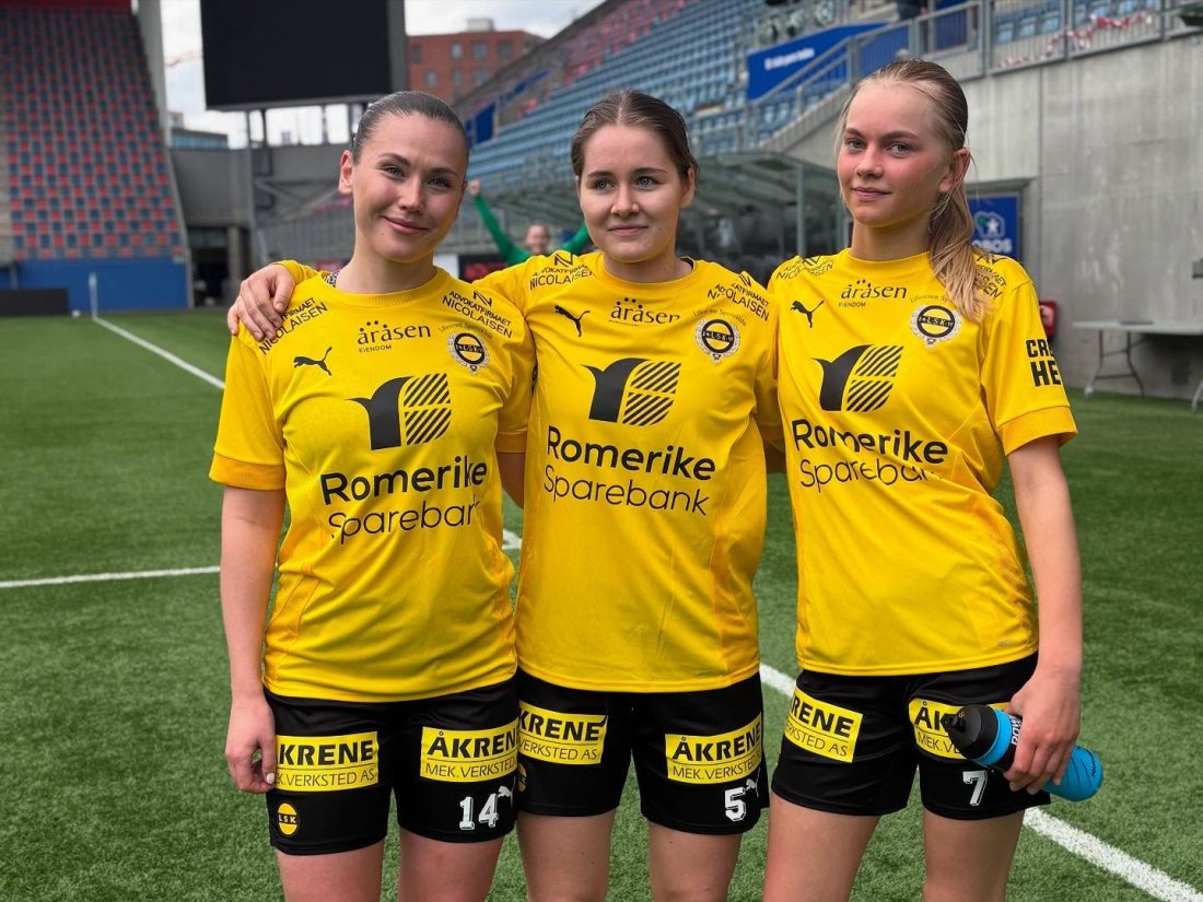 Målscorere Frida, Kaia og Erle