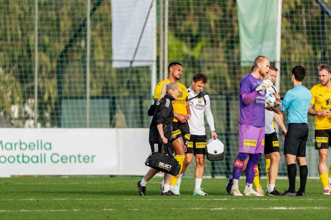 Gabrielsen ut med skade. Foto: Emil Saglien Ruud, Megapiksel