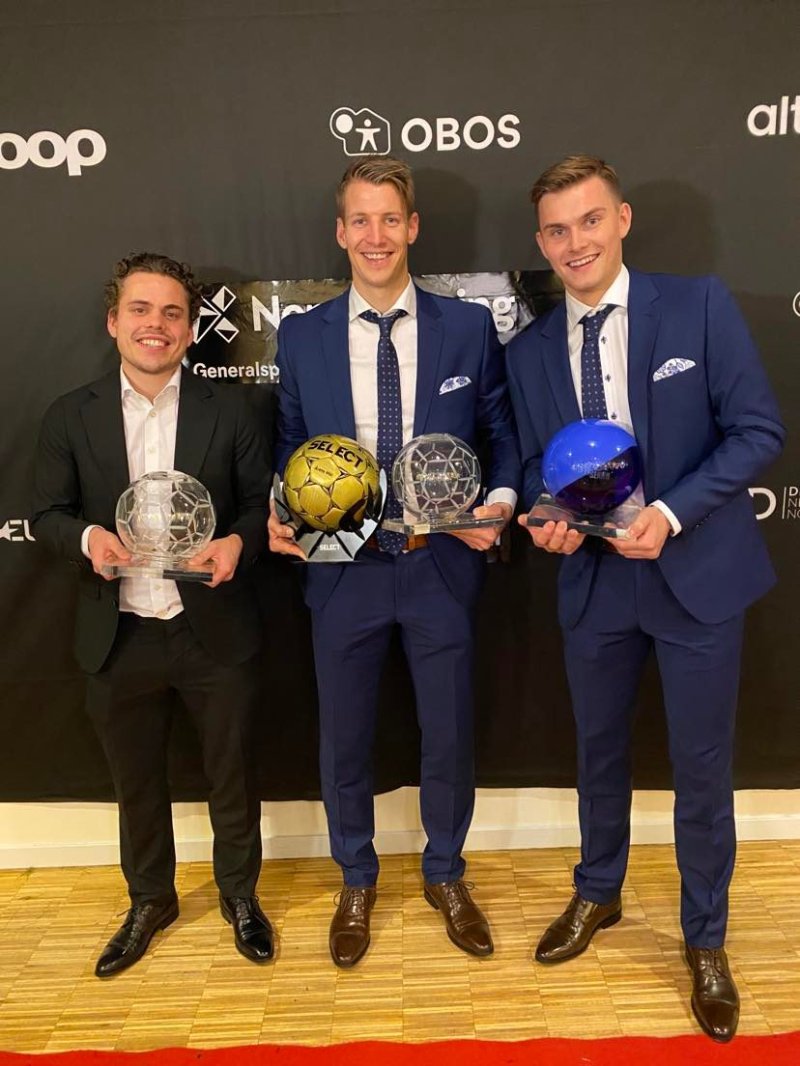 PRISVINNERE: Tobias Svendsen, Thomas Lehne Olsen og Mads Hedenstad Christiansen